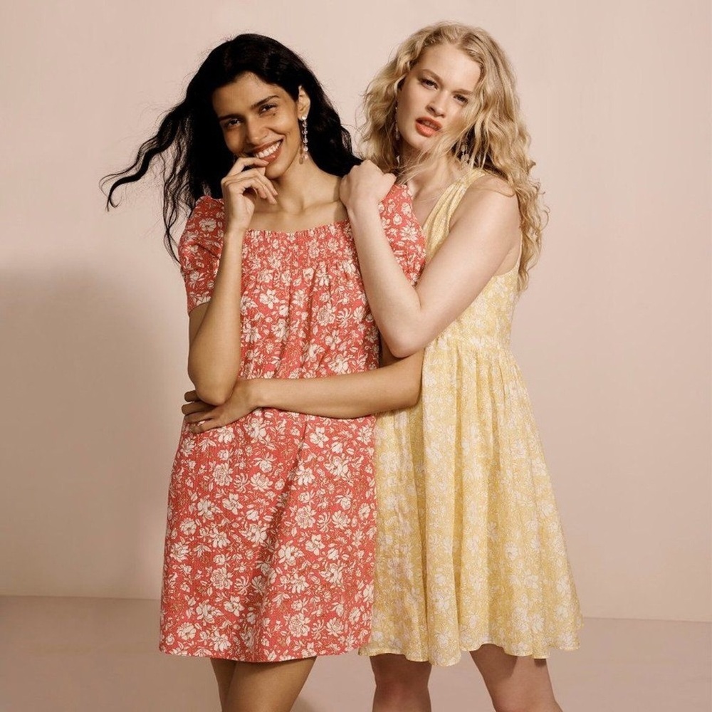 NWT J Crew floral mini shift dress S